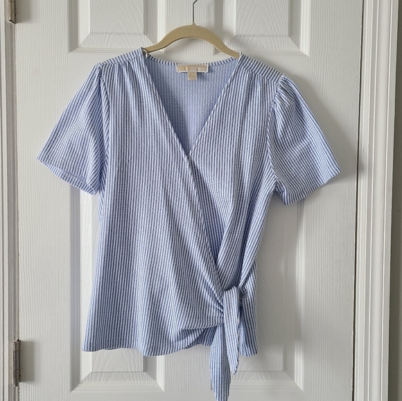 SALE! Michael Kors Faux Wrap Top - Picture 1 of 5